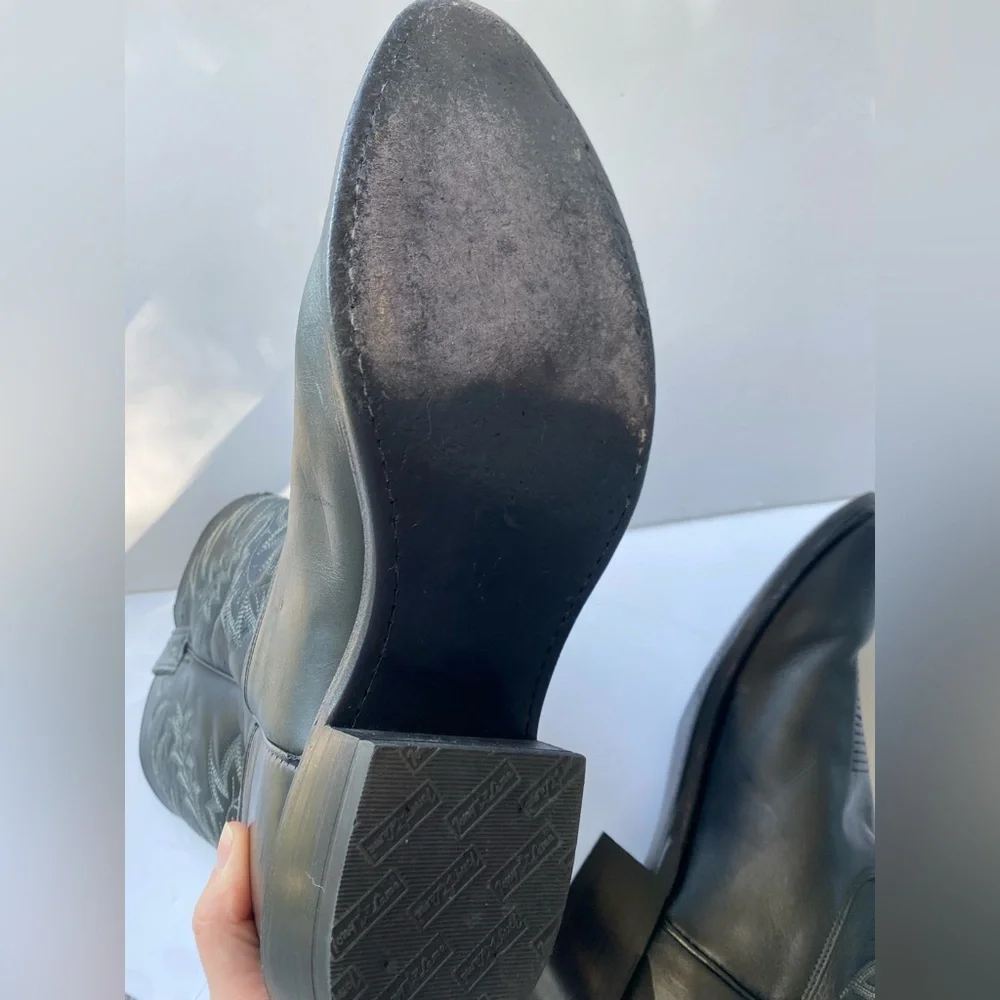 Men's Tony Lama Black Stallion Americana Cowboy Western 7900 Boots - Size 11 - Picture 10 of 14